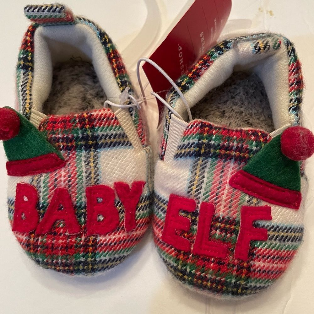 BABY SLIPPERS, 3-6mo, BABY ELF‎